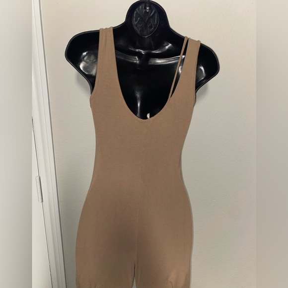 Heart & Hips Tan Jumpsuit - Picture 3 of 6